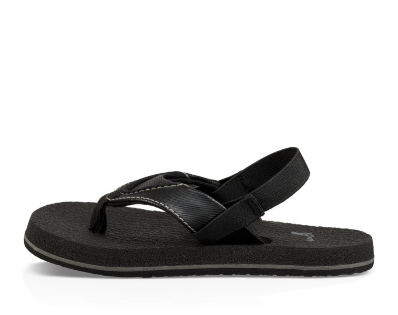 Sanuk Root Beer Cozy Kids' Sandals Black | Canada 310GSO